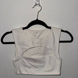 Free People Epic Revenge Sports Bra - White - Size Small